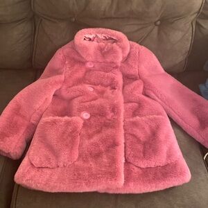 NWOT Crewcuts faux fur coat